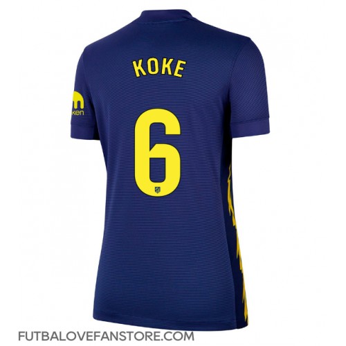 Atletico Madrid Koke #6 Vonkajší Ženy futbalový dres 2025-26 Krátky Rukáv Atletico Madrid Koke #6 Vonkajší Ženy futbalový dres 2025-26 Krátky Rukáv